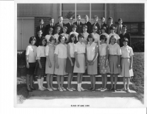 Busch-1 Top Row: Bill Blaker, Dennis Acree, Robert Anderson, Greg Malcic, Ricky Huhn, John Day, David Eaton, John Yeager, Greg Doss, Brian Linn. Second Row: That Guy, Sally Watson, Debbie Burris, Suse Carna, Christine Errante, Joyce Edinger, Carla Brucker, Cindy Compton, Leslie XXYY, Larry Wier. Front Row: Jerre Gansman, Sue Burtner, Linda Brooks, Debbie Welborn, Christie Schutz, Pam Paffett, Susan Sanders, Candy Proetz, Kay Koerner, Joyce Hamilton.