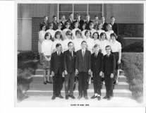 Busch-2 Top Row: Bill Keuhling, Richard Limmer, Wayne Gleiber, Bill Piepmeyer, Tom Watson, Dennis Elrod, Stephen Kreigh, Artie Hammond, Steve Jacques. Next from top: Rita Savio, Joan Meyers, Julie Otto, Terry Neudecker, Caryn Hasselbring, Allison Kracht, Pat Ludwig, Janet Riemann, Pam Gronemeyer. Next from bottom: Maggie Sale, Lynn Niemeyer, Jennifer Weidner, Joan Brune, Karen Swallow, Susan Scully, Janice Dunn, Toni Knackstedt. Bottom Row: David Moore, Paul Gaffron, Mike Watkins, Mitchell Scott, Dan Decker.