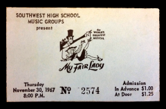 1967 My Fair Lady ticket