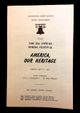 1968 Spring Festival 'America, Our Heritage' program