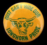 Longhorn Pride button