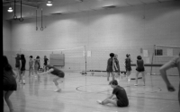 GAA volleyball in the new Gym - Photo by Paul Discher