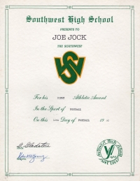 athletic-certificate