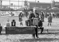 Mr Young with All-Sports Trophy - Photo by Paul Discher